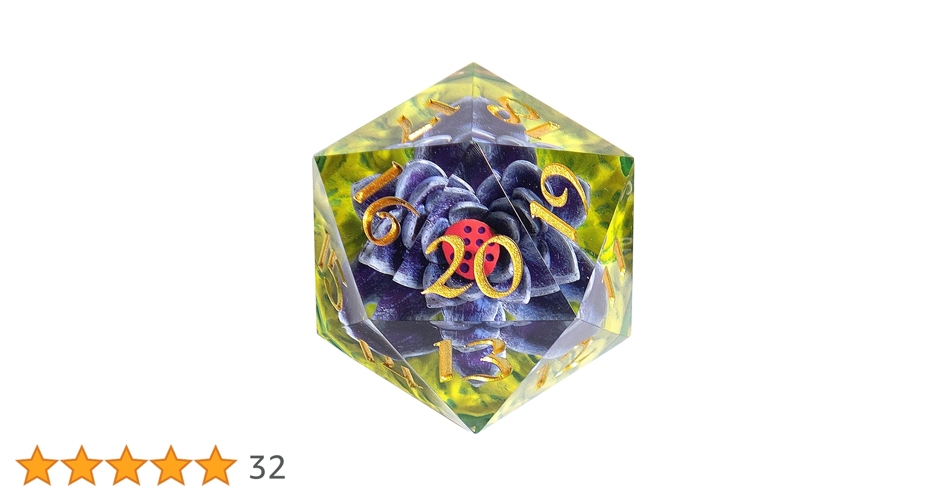 Amazon | 54mm d20 MTG Black Lotus Spindown | ダイス